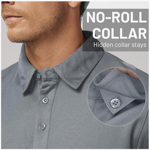 NWT Set of 2 MIER Long Sleeve Tactical Polo Shirts Large - Picture 5 of 7